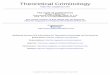 Theoretical Criminology - · PDF fileness thesis. Like John Pratt, he is struck by the emergence of forms of punishment that appear increasingly severe, ... 178 Theoretical Criminology