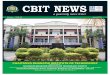 CBIT NEWS - Chaitanya Bharathi Institute of Technologycbit.ac.in/files/library/CBIT Newsletter 2015-06.pdfVolume:19&20 November2011 Feats Sixth Sense Botz CBIT Mun Sporting Accomplishments