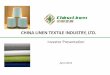 CHINA LINEN TEXTILE INDUSTRY, LTD. - …content.stockpr.com/chinalinen/media/d1317c6807c80ce04b655ed3c4dd7...China Linen Textile Industry, ... Yarn Died Printing Jacquard Home Textile