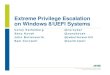 Extreme Privilege Escalation on Windows 8/UEFI  · PDF fileExtreme Privilege Escalation on Windows 8/UEFI Systems ... The King's Gambit, ... Extreme Privilege Escalation
