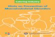 Hints on Prevention of Musculoskeletal Disorders - · PDF file1 Catering Industry - Hints on Prevention of Musculoskeletal Disorders 1. Introduction Catering industry is one of the
