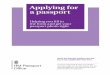 Applying for a passport - Tower Hamlets · PDF fileApplying for a passport Helping you fill in the form and get your passport photo right Write the barcode number from the ... Section