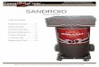 SANDROID - engraveacrete.comengraveacrete.com/media/docs/2010-Sandroid-Manual.pdf · Attach the air supply to the Sandroid gun assembly and begin blasting. • Blasting designs o