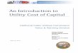 An Introduction to Utility Cost of · PDF file4/18/2017 · An Introduction to Utility Cost of Capital ... of debt, preferred equity, and common equity in a firm's capital structure