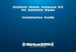 Outdoor Home Antenna Kit for Satellite Radio … Introduction Thank you for purchasing the Outdoor Home Antenna Kit for Satellite Radio The Outdoor Home Antenna Kit for Satellite Radio