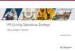 HR Driving Operations Strategy - · PDF file3 HR as a Strategic Business Partner Business Relationships Business Relevance HR Leadership Mindset and Capability HR Change Management
