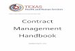 HHS Contract Management Handbook - Texas Comptroller · PDF fileCaption: Texas Health and Human Services System Logo Contract Management Handbook Updated April, 2017