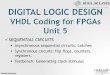 DIGITAL LOGIC DESIGN - Oakland Universityllamocca/Tutorials/VHDLFPGA/Unit 5.pdf · Daniel Llamocca DIGITAL LOGIC DESIGN VHDL Coding for FPGAs Unit 5 SEQUENTIAL CIRCUITS Asynchronous