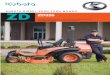 KUBOTA DIESEL ZERO-TURN MOWER ZD ZD326 - … DIESEL ZERO-TURN MOWER ZD ZD326 Kubota’s ZD-326 zero-turn mower deliver the performance and high quality demanded by commercial operators