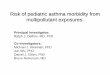 Risk of pediatric asthma morbidity from … of pediatric asthma morbidity from multipollutant exposures. Principal Investigator: Ralph J. Delfino, MD, PhD Co-investigators: Michael