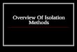 Overview Of Isolation Methods - For Your Information · PDF fileIsolation Methods Using Smart Decouplers ... Commonly used for over-voltage protection of insulated joints in ... cathodic