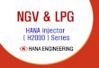 NGV & LPG - 하나엔지니어링 & LPG 2 Injector ( H2000 Series ) The performance of GAS vehicle depends on the quality of Injector 3 Injector ( H2000 Series ) 4 H2000 & H2001 Nozzle