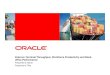 Improve Terminal Throughput, Workforce Productivity and ...opnpublic/... · Good terminal performance entails managing operations productivity, ... operations planning ... Oracle
