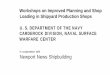 Workshops on Improved Planning and Shop IION · PDF fileWorkshops on Improved Planning and Shop Loading ... providing information needed for the Workshop presentations. ... growing
