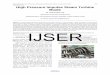High Pressure Impulse Steam Turbine Blade - ijser.org · PDF fileHigh Pressure Impulse Steam Turbine ... which the rotor blades, shaped ... steam turbine impulse blade with a solid