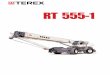 2004 Terex Book - Carry Deck Cranes - B & G Crane Terrain Cranes/RT055.Terex RT555-1 (55... · • Quick-reeving boom head and hook block ... • Single boom hoist cylinder provides