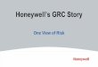 Honeywell’s GRC Story - sapevents.edgesuite.net Corporate Audit’s Vision SAP GRC TOOLS INDIA COE TOOLS AND TECHNOLOGIES ROADMAP $1,324 $1,416 $1,416 Build Data Analytics Capability