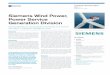 Siemens Wind Power, Power Service Generation Division · PDF fileOverview Siemens Wind Power is a leading supplier of reliable, environmentally friendly and cost effi-cient renewable