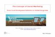 The Concept of Social Marketing - tcp- · PDF fileMarc Pilkington, University of Nice ... political, economic, environmental, social and technological factors influencing ... biological