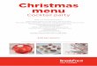 Christmas menu glazed chicken winglets Teriyaki prawn skewers Spring rolls or samosa with dipping sauce Rare beef with yorkshire pudding and caper salsa 1ssorted sushi 1ssorted petit