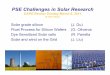 PSE Challenges in Solar Research - Carnegie Mellon …egon.cheme.cmu.edu/esi/docs/pdf/ESI_Ydstie.pdf1 PSE Challenges in Solar Research CAPD Review Sunday March 6, 2011 B. Erik Ydstie