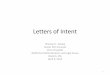 Letters of Intent - American Association of Port  · PDF fileLetters of Intent Thomas H. Tanaka ... Never use terms such as “good faith” or “best ... letter of intent
