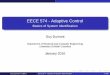 EECE 574 - Adaptive Control - Basics of System Identificationcourses.ece.ubc.ca/574/EECE574_Beamer03.pdf · EECE 574 - Adaptive Control Basics of System Identiﬁcation Guy Dumont
