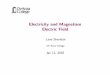 Electricity and Magnetism Electric Field - De Anza Collegenebula2.deanza.edu/~lanasheridan/4B/Phys4B-Lecture4.… ·  · 2018-01-11Electricity and Magnetism Electric Field Lana Sheridan