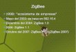 ZigBee - Simposio Argentino de Sistemas Embebidos (SASE) · PDF fileZigBee Stack de protocolos que corre sobre IEEE 802.15.4, que se encarga del enlace de RF 802.15.4 PHY 802.15.4