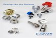 Bearings Are Our Business Carter’s Xtenda Series stainless steel needle bearings are available in both standard and custom sizes. You can order Cam Followers from stock in sizes