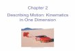 Chapter 2 Describing Motion: Kinematics in One Dimensionuregina.ca/~barbi/academic/phys109/2008/2008/notes/lecture-3.pdf · Chapter 2 Describing Motion: Kinematics in One Dimension