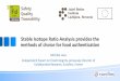 Stable Isotope Ratio Analysis provides the methods of ...isofood.eu/wp-content/uploads/2017/02/06_Michèle-Lees.pdf · Stable Isotope Ratio Analysis provides the methods of choice