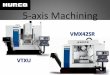 5-axis Machining - CNC Machine · PDF file5-axis Machining VTXU VMX42SR ... Allows a program to run on any five axis machine - regardless of axis configuration. Workpiece coordinates