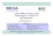 Lean Manufacturing Strategic Initiative Guidebook - · PDF file · 2010-06-22 North American Plant-to-Enterprise Conference September 21-23, Orlando, FL Lean Manufacturing Strategic