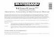 WineEasy - Blichmann · PDF file · 2017-07-18other components, will need to be assembled. IMPORTANT: ... IMPORTANT: Prior to assembling the fermentor it is important to ensure that