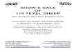 SHOW & SALE OF 114 TEXEL SHEEPc1940652.r52.cf0.rackcdn.com/55d70414ff2a7c0777000034/J36-Texel... · show & sale of 114 texel sheep ... heys lane, liusey, meinspride f34-39, m57-61
