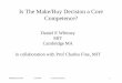 Is The Make/Buy Decision a Core Competence? · PDF fileIs The Make/Buy Decision a Core Competence? Daniel E Whitney MIT ... • Rear wheel drive IC engine car ... • This formula