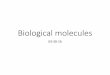 Macromolecules or biological moleculescf.linnbenton.edu/.../upload/Lec2_Biological_Molecules_033016.pdf•Being organized in the cellular and ecosystem level ... Biological Molecules?