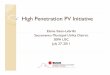 High Penetration PV Initiative - · PDF fileHigh Penetration PV Initiative ... HiHi--Pen PV Impact on the Grid Pen PV Impact on the Grid ... InstalledCircuit PV (Sensor Profile) Circuit