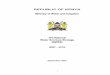 REPUBLIC OF KENYA Ministry of Water and Irrigation · PDF file · 2017-06-21Ministry of Water and Irrigation The National Water Services Strategy ... reports that there are close