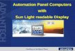 Automation Panel Computers with Sun Light readable … training...Power saving and durable LED Backlit LCD . Introduction Automation Touch PC TPC: TPC-1251SR 5 TPC: TPC-1551SR 