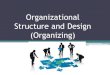 Organizational Structure and Design (Organizing) Structure and...Designing Organizational Structure Organizational Structure - the formal arrangement of jobs within an organization