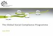 Global Social Compliance Programme - OECD. · PDF fileGSCP Executive Board Terry BABBS Group Ethical Trading Director TESCO Véronique DISCOURS-BUHOT Group Sustainability Director
