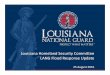 Louisiana Homeland Security Committee Title of ... · PDF fileLouisiana Homeland Security Committee LANG Flood Response Update 25 August 2016. ... Barrier Emplacement (Tiger Dam, Hesco,