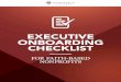 Onboarding Checklist - FaithSearch Partnersfaithsearchpartners.com/.../02/Onboarding-Checklist-Nonprofits.pdf · of onboarding executives is taken seriously, ... Executive Onboarding