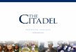 BRANDING TOOLBOX - The Citadel outlined in this toolbox. The primary logo of The Citadel includes the words in ... The graphic depiction of Padgett-Thomas Barracks suggests strength