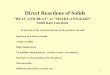 Direct Reactions of Solids - Masarykova univerzita controls the reaction rate Direct Reactions of Solids 2 Reaction Types Solid - solid synthesis - addition A + B → AB MgO(s) + Al