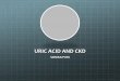 URIC ACID AND CKD - NYU Langone Health · PDF fileURIC ACID AND CKD SONIKA PURI . Uric acid transport and disease ;JCI,2010 . Uric acid transport and disease ;JCI,2010 -URAT 1-urate/anion