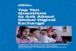 Top Ten Questions to Ask About Global Digital Exchange · PDF fileTop Ten Questions to Ask About Global Digital Exchange1 ... (Full participant list on page 9.) ... Top Ten Questions