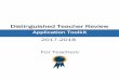 Distinguished Teacher Review - Dallas Independent …tei.dallasisd.org/wp-content/uploads/2017/09/2017_2018_DTR-TEACHER...summative performance evaluation ... proactively setting high